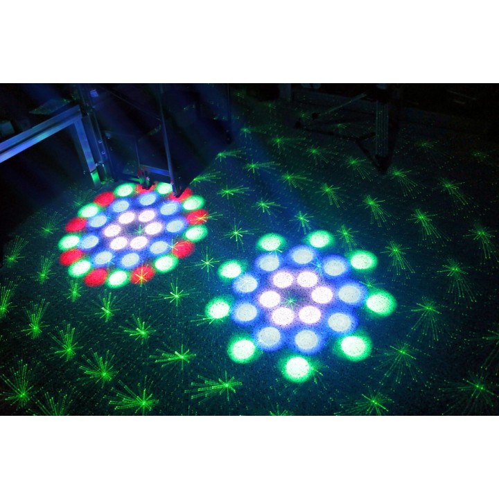 Acquista BEAMZ LED TERMINATOR IV 2XMOON, STROBE online | Merula Strumenti Musicali