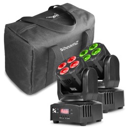 Acquista BEAMZ MHL36 SET 2XWASH 4X9W 3IN1 INCL BAG online | Merula Strumenti Musicali