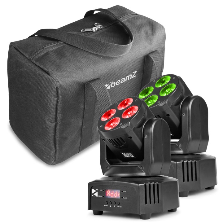 Acquista BEAMZ MHL36 SET 2XWASH 4X9W 3IN1 INCL BAG online | Merula Strumenti Musicali