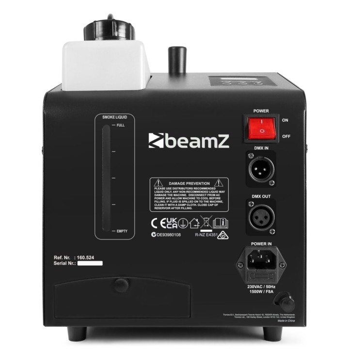 Acquista BEAMZ SB1500LED SMOKE & BUBBLE MACHINE SI online | Merula Strumenti Musicali