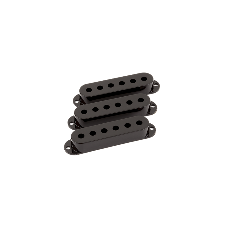 Acquista FENDER 0991364000 PICKUP COVERS, BLACK STRAT (3) online | Merula Strumenti Musicali