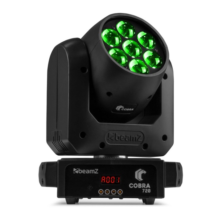 Acquista BEAMZ COBRA 712 LED WASH 7X12W ZOOM online | Merula Strumenti Musicali