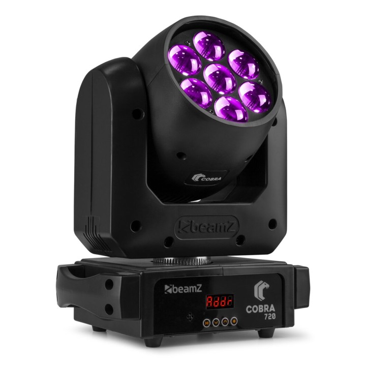 Acquista BEAMZ COBRA 712 LED WASH 7X12W ZOOM online | Merula Strumenti Musicali