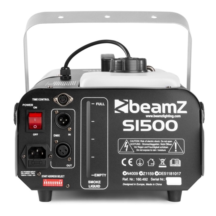 Beamz S1500 Smokemachine Dmx/Timer - Macchina del Fumo