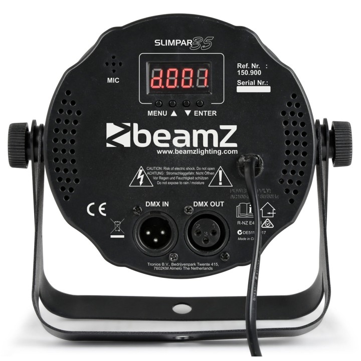 Acquista BEAMZ SLIMPAR35 12 X 3W 3IN1 RGB DMX online | Merula Strumenti Musicali