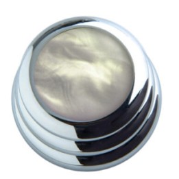 Acquista Q-PARTS Acrylic White Pearl On Ringo Knob-Chrome online | Merula Strumenti Musicali