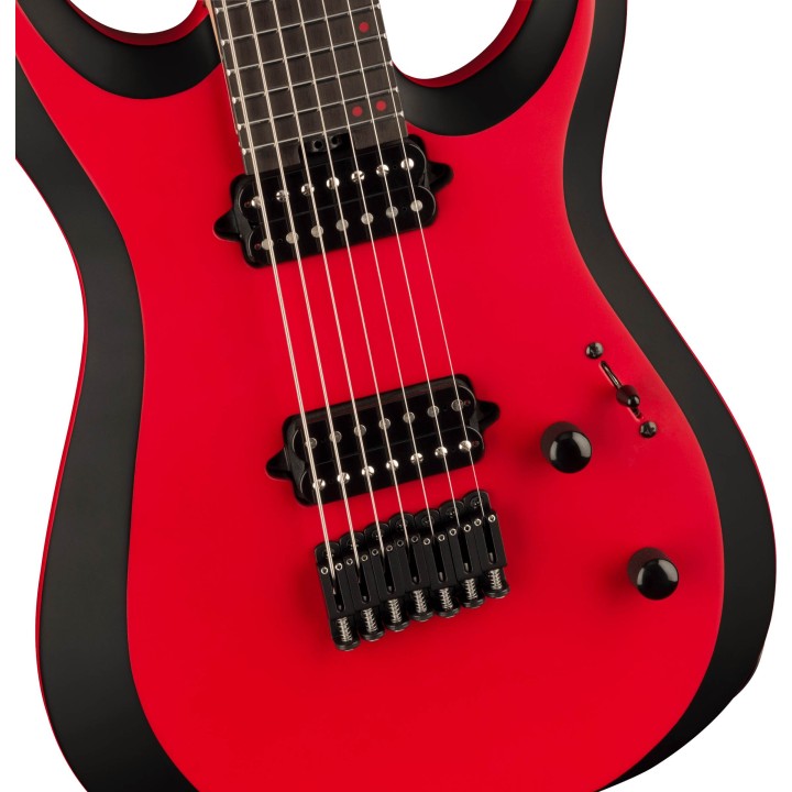 Acquista JACKSON Pro Plus Series Dk Modern Mdk7 Ht, Ebony Fingerboard, Satin Red With Black B online | Merula Strumenti Musicali