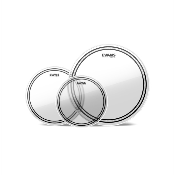 Acquista EVANS EC2 TOMPACK, CLEAR, ROCK (10", 12", 16") - ETP-EC2SCLR-R online | Merula Strumenti Musicali