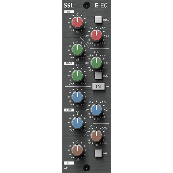 SOLID STATE LOGIC - 500-SERIES E EQ MODULE | Modulo equalizzatore grafico a 4 bande