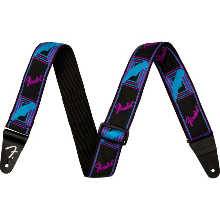 Acquista FENDER 0990681305 NEON MONGRAM STRAP PRPL/BLUE online | Merula Strumenti Musicali