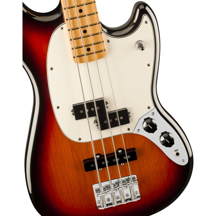 Acquista FENDER Player II Mustang Bass Pj, Maple Fingerboard, 3-Color Sunburst online | Merula Strumenti Musicali