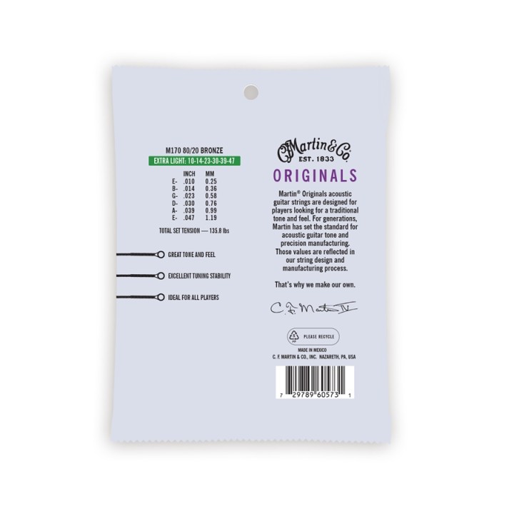 Acquista MARTIN M170 10-47 BRZ MARTIN ORIGINALS online | Merula Strumenti Musicali