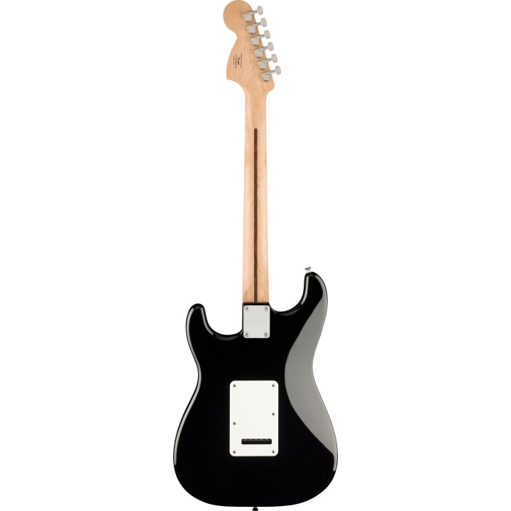 Acquista SQUIER Affinity Series Stratocaster Mustang Micro Pack, Laurel Fingerboard, Black, G online | Merula Strumenti Musicali