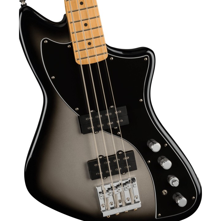 FENDER Player Plus Active Meteora Bass, Maple Fingerboard, Silverburst | Merula Strumenti Musicali
