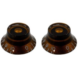 Acquista ALL PARTS Pk 0140-036 Ste Of 2 Brown Vintage Bell Knobs online | Merula Strumenti Musicali