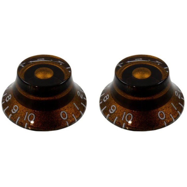 Acquista ALL PARTS Pk 0140-036 Ste Of 2 Brown Vintage Bell Knobs online | Merula Strumenti Musicali