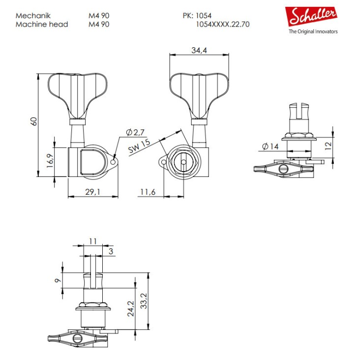 Acquista SCHALLER M 4 90 MECCANICA 10540470.22.70 online | Merula Strumenti Musicali