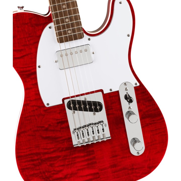 SQUIER Affinity Series Telecaster FMT SH, Laurel Fingerboard, White Pickguard, Crims | Merula Strumenti Musicali