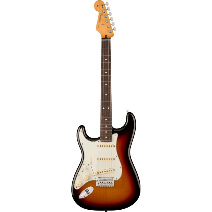 FENDER - Player II Stratocaster Left-Hand, Rosewood Fingerboard, 3-Color Sunburst | Merula Strumenti Musicali