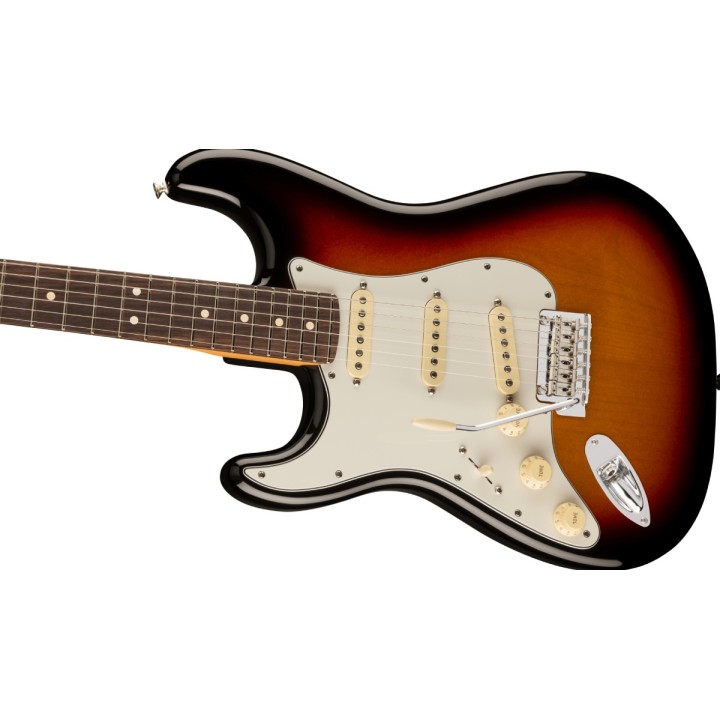 FENDER - Player II Stratocaster Left-Hand, Rosewood Fingerboard, 3-Color Sunburst | Merula Strumenti Musicali