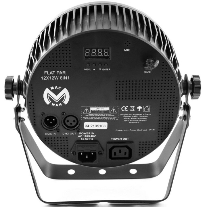 MAC MAH - FLAT PAR 12X12W 6IN1