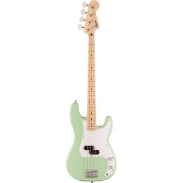 SQUIER - FSR Squier Sonic Precision Bass, Maple Fingerboard, White Pickguard, Surf Gre | Merula Strumenti Musicali