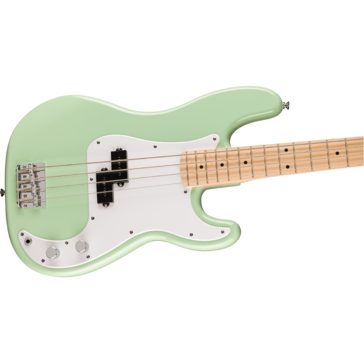 SQUIER - FSR Squier Sonic Precision Bass, Maple Fingerboard, White Pickguard, Surf Gre | Merula Strumenti Musicali