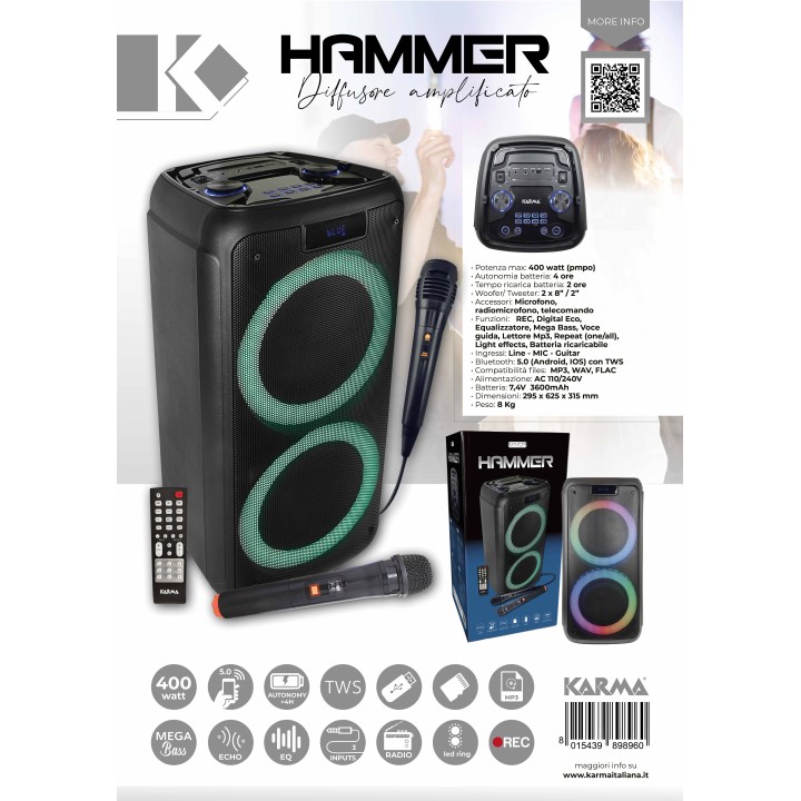 Acquista KARMA Hammer online | Merula Strumenti Musicali