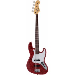 FENDER - 2024 Collection Made in Japan Hybrid II Jazz Bass, Rosewood Fingerboard, Quilt Red Beryl | Merula Strumenti Musicali