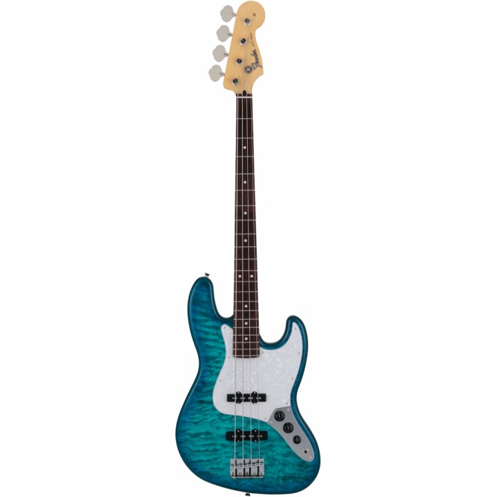 FENDER - 2024 Collection Made in Japan Hybrid II Jazz Bass, Rosewood Fingerboard, Quilt Red Beryl | Merula Strumenti Musicali