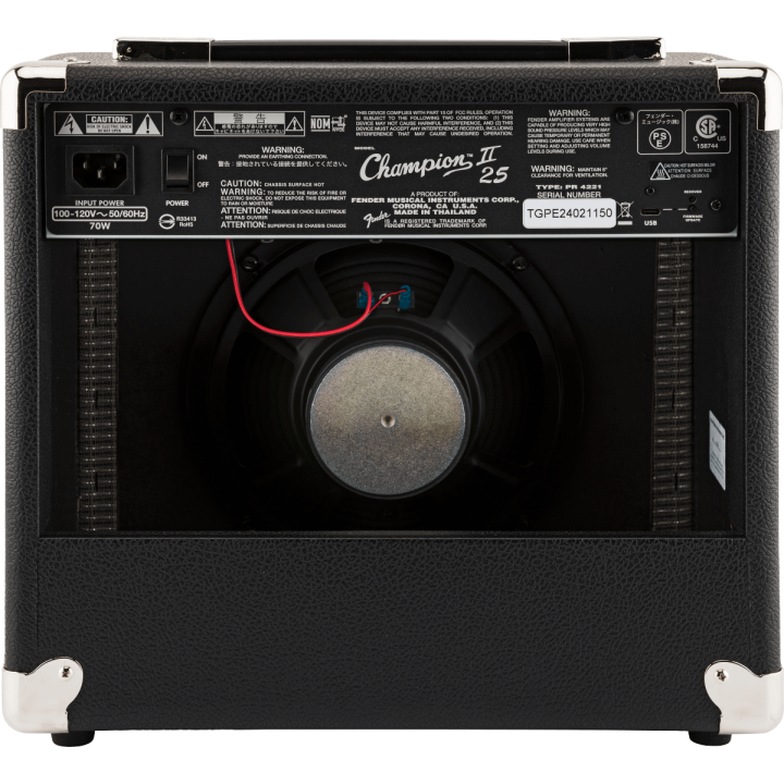 FENDER - Champion II 25, 230V EU | Merula Strumenti Musicali