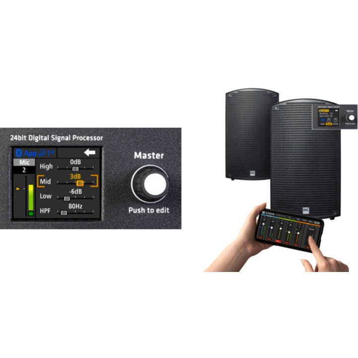 HK - SONAR 112 XI Diffusore attivo 12" con DSP e mixer integrato