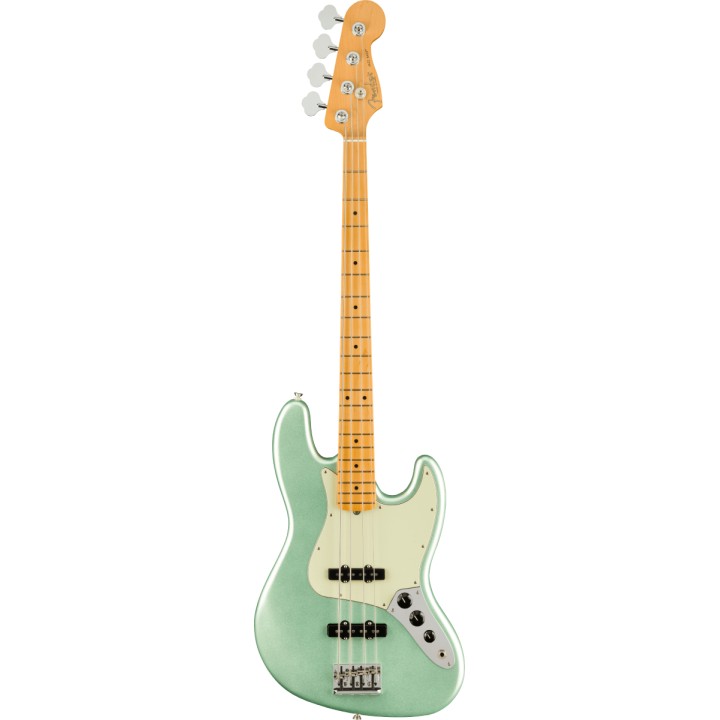 FENDER - American Professional II Jazz Bass, Maple Fingerboard, Mystic Surf Green | Merula Strumenti Musicali