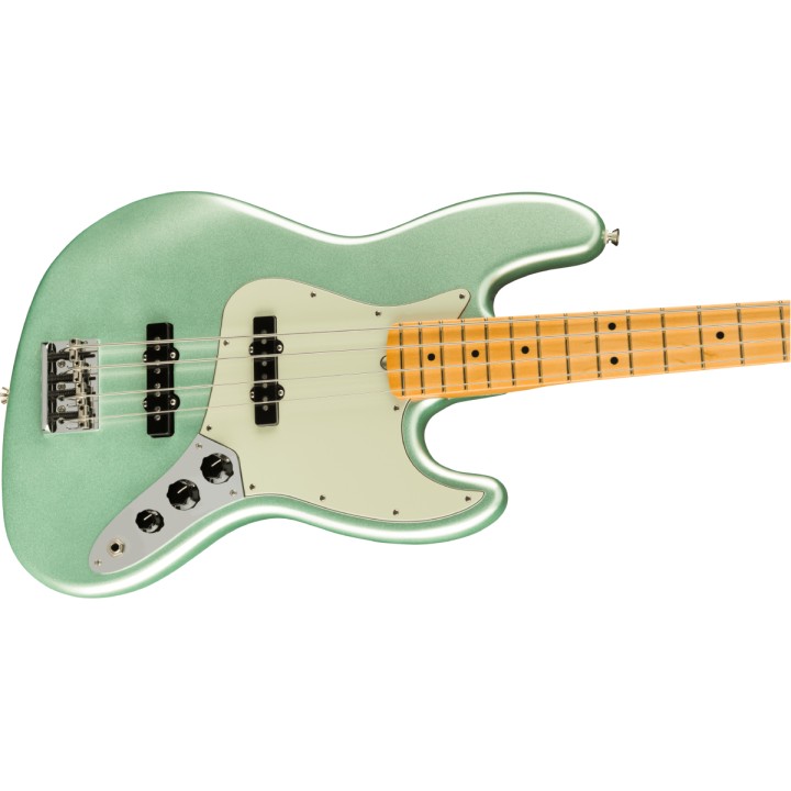 FENDER - American Professional II Jazz Bass, Maple Fingerboard, Mystic Surf Green | Merula Strumenti Musicali