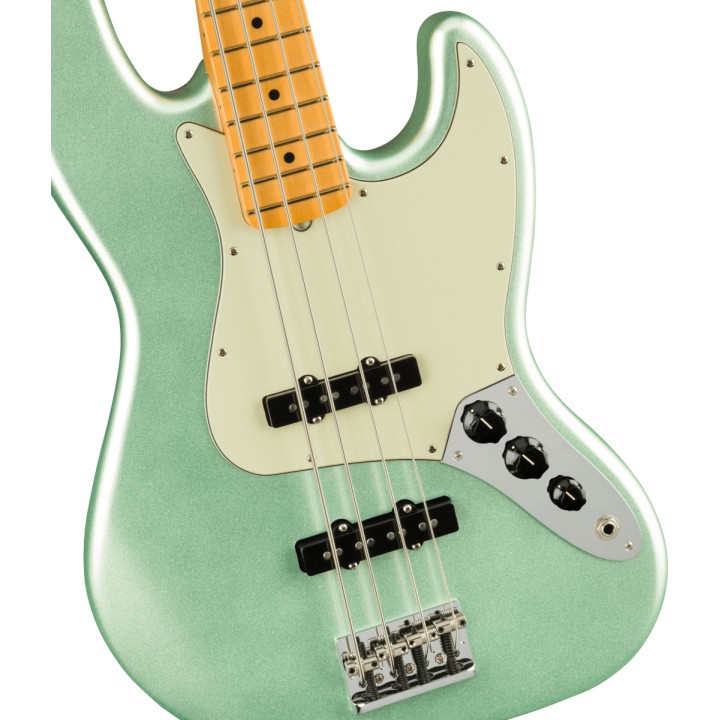 FENDER - American Professional II Jazz Bass, Maple Fingerboard, Mystic Surf Green | Merula Strumenti Musicali