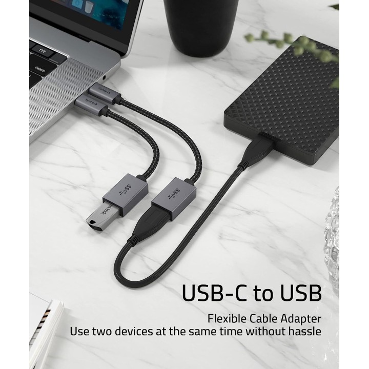 SYNTHEC - CA2BLACK Cavo adattatore da USB C a USB | Merula Strumenti Musicali