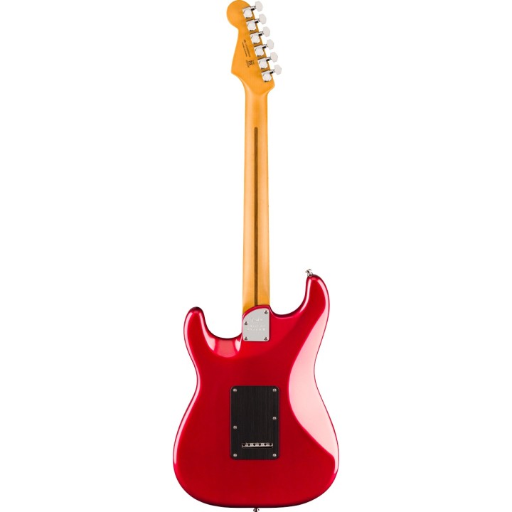 Fender American Ultra II Stratocaster, Maple Fingerboard, Sinister Red. Chitarra elettrica Solid Body, MERULA.
