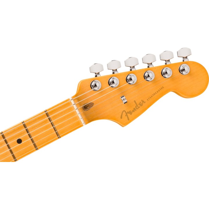 Fender American Ultra II Stratocaster, Maple Fingerboard, Sinister Red. Chitarra elettrica Solid Body, MERULA.