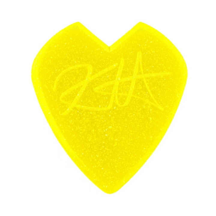 dunlop plettri kirk hammet jazz III yellow glitter