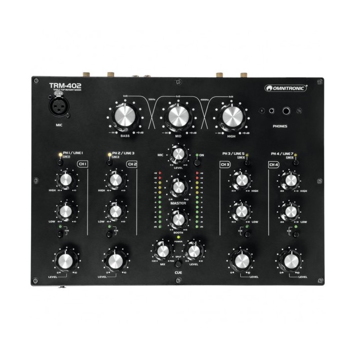 mixer analogico rotativo 4 canali