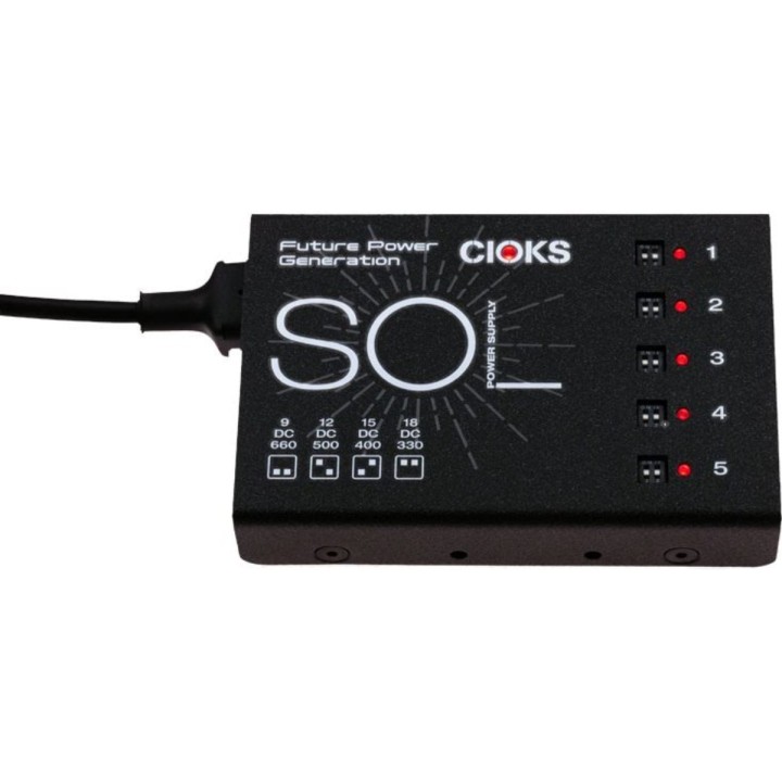 CIOKS - SOL + 9 FLEXAlimentatore per effetti a pedale. MERULA