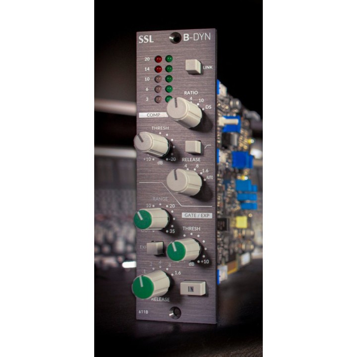 SOLID STATE LOGIC - 500-SERIES B-DYN | Modulo di Dinamica con Compressore e Gate/Expander