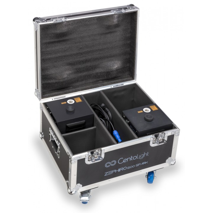 Acquista CENTOLIGHT FLIGHT CASE PER 4 MACCHINE PER SCINTILLE ZEPHIRO 600 SPARK online | Merula Strumenti Musicali