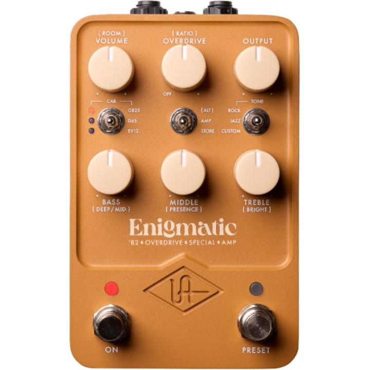 Universal Audio - UAFX Enigmatic '82 Overdrive Special Amp, Pedale simulatore di amp. MERULA