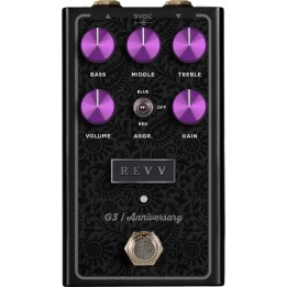 Revv - G3 Anniversary Edition, Preamp/Overdrive/Distortion Pedal, Purple. MERULA