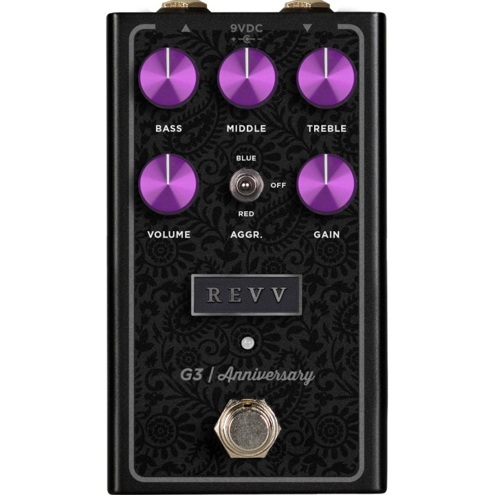 Revv - G3 Anniversary Edition, Preamp/Overdrive/Distortion Pedal, Purple. MERULA