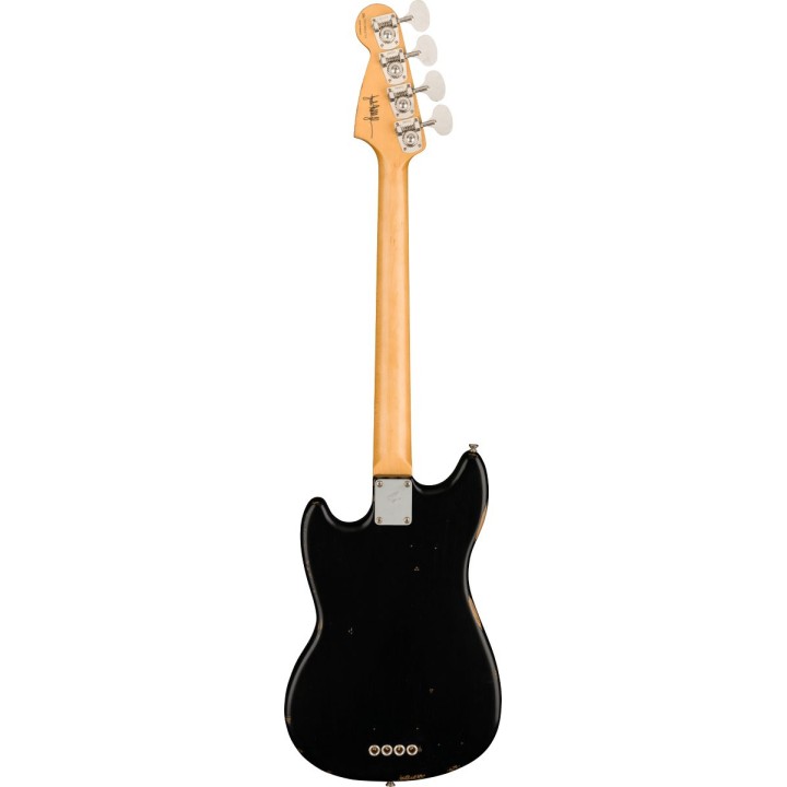 FENDER - JMJ Road Worn Mustang Bass, Black | Merula Strumenti Musicali