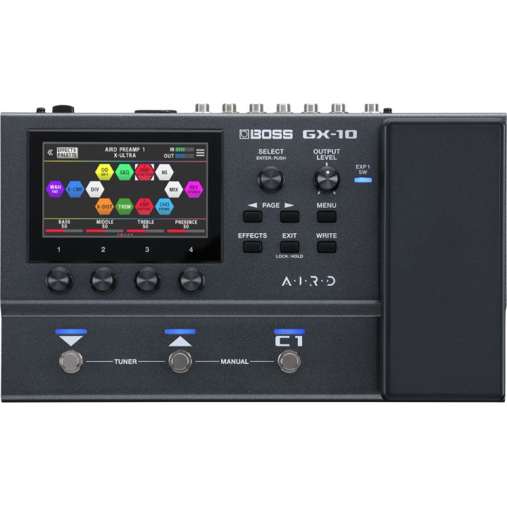 BOSS - GX-10 Pedaliera multieffetti per chitarra, Merula