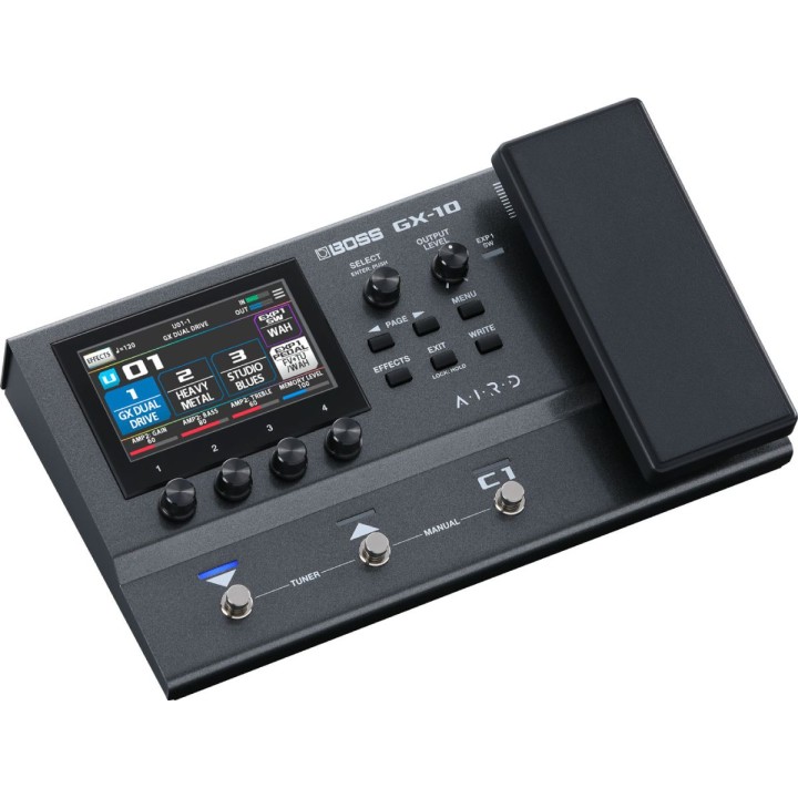 BOSS - GX-10 Pedaliera multieffetti per chitarra, Merula