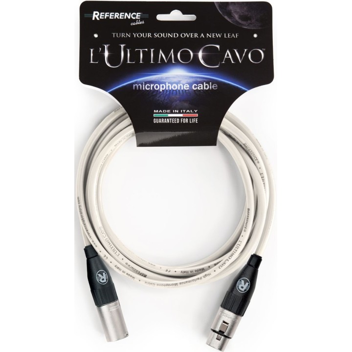 REFERENCE CABLES ULTIMO.RCM-GWH-MF-5-A, Cavo microfonico bilanciato XLR M-F da 5 mt, MERULA.